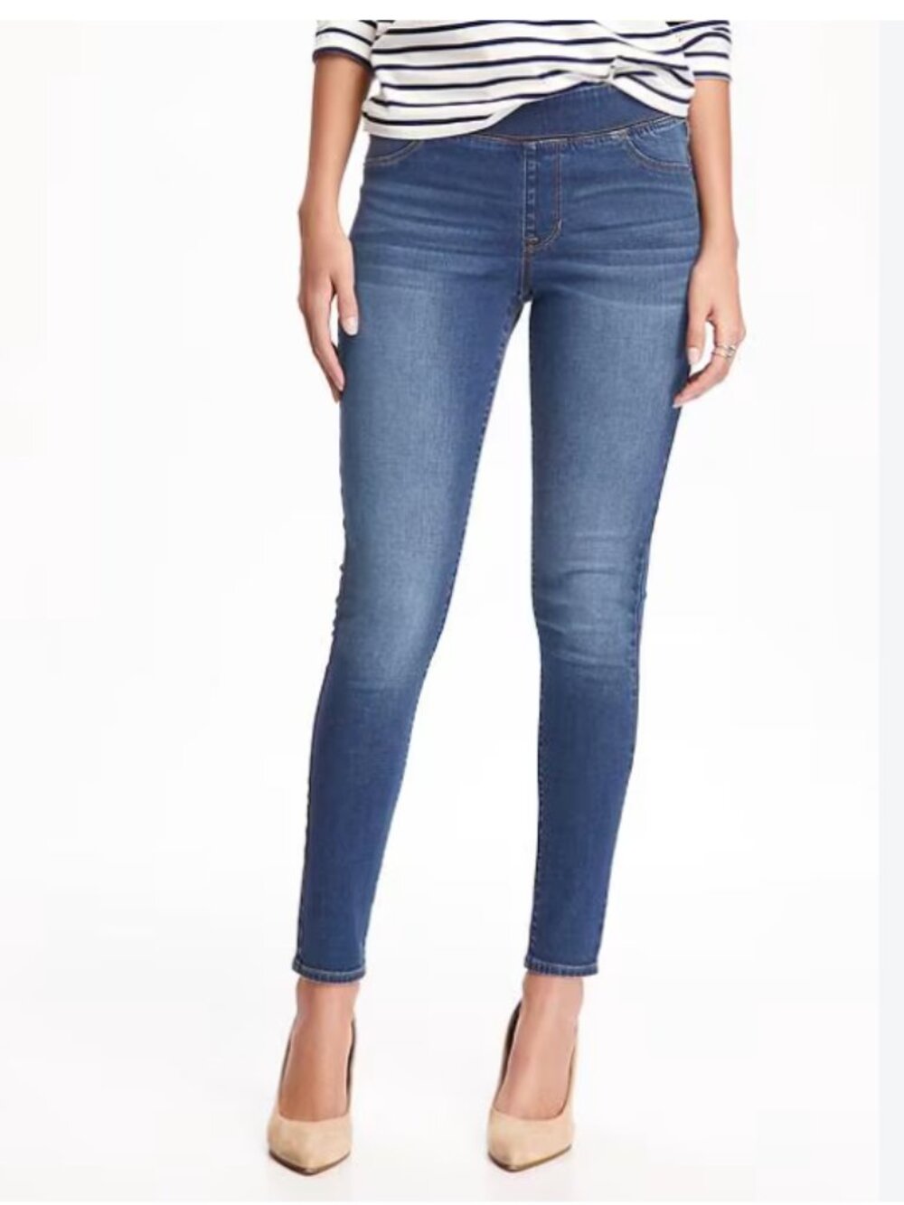 Old Navy Medium Woodland Wash Rockstar Skinny Jegging Jeans 10